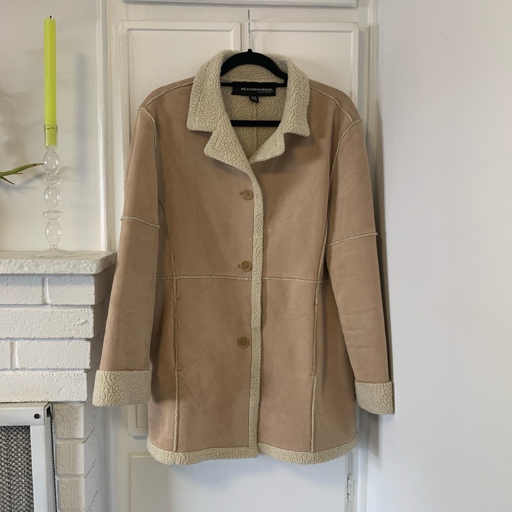 Faux shearling coat